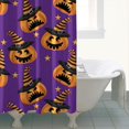 thumbnail image 4 of Skeleton Skull Spider Cobweb Autumn Trick Treat Candy Darkness Shower Curtain,72x84 inch Shower Curtain, 4 of 6