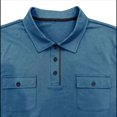 thumbnail image 4 of Camisetas de Corta para Hombre, Informales, Absorbentes de Humedad, de Golf, Ajustadas, Básicas, con Bolsillo. Azul XL, 4 of 7
