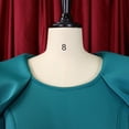thumbnail image 6 of AURA Plus Size High Waist Pencil Midi Dress Short Sleeve Solid Color Summer Office Commuter Dress, 6 of 10