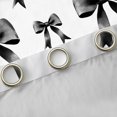 thumbnail image 4 of Manfei Cartoon Bow Tie Black Out Curtains,Cute Bowknot Ribbon Curtains Pack of 2 (42x63 Each),White Black Bedroom Curtains For Teens,Luxury Bedroom Decor, 4 of 6