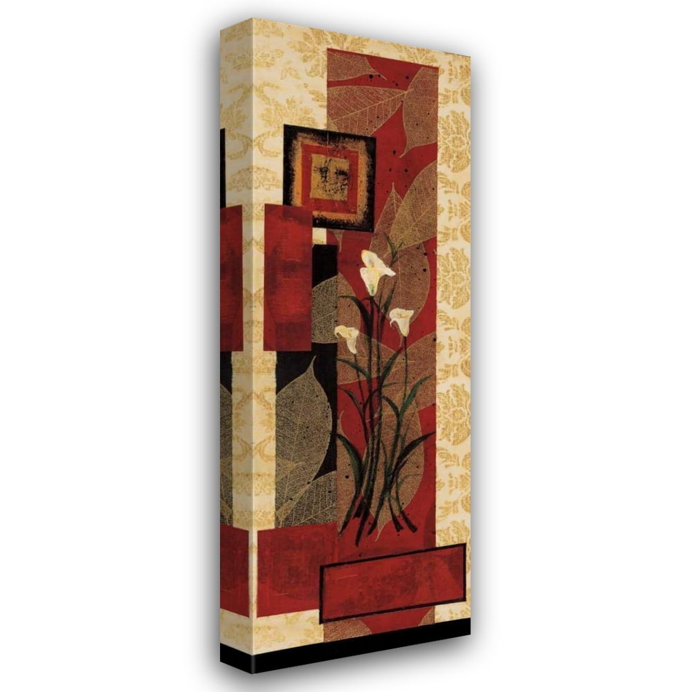 Rosa Solano 13x32 Gallery Wrapped Canvas Wall Art Titled - Floral Fantasy I  - Walmart.com