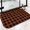 Red and Black Checkered Pattern, variant on Yellow and Black Checkered Pattern Non-Slip Bath Mat, Shower Room Rug with Rubber Backing & Soft Surface, Machine Washable Gifts for Bathroom Kitchen Entryway,17"x30"