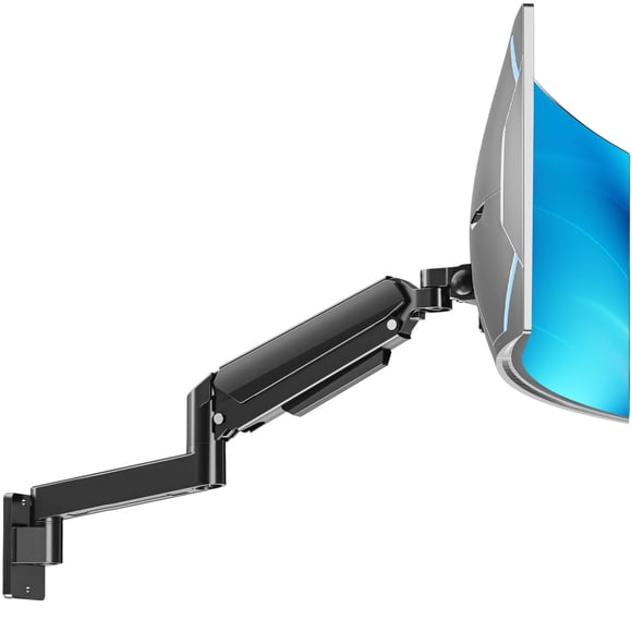 MOUNTUP Monitor Wall Mount for 49 45 43 40 35 32 27 24 Inch Screens, Heavy Duty Wall Monitor Mount, Holds 4.4 to 44 lbs, Ultrawide Monitors Arm Wall