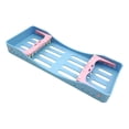 thumbnail image 2 of Caja de limpieza de instrumentos Estante duradero profesional para 5 instrumentos Azul Sunnimix bandeja limpiadora, 2 of 8