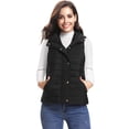 thumbnail image 7 of Purcoar Women's Outwear Packable Vests Lightweight Turn Down Zipper Quilted Puffer with Pockets, 7 of 7