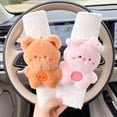 thumbnail image 4 of Almohadillas para cinturón de seguridad de coche con bonitos animales de oso, almohadilla universal para el hombro del asiento del coche, funda de cojín, protector para cinturón de seguridad, 4 of 5