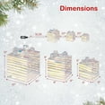 thumbnail image 3 of Gymax 3 Pieces Christmas Lighted Gift Boxes 90 LED Light up Present Boxes w/ Bows, 3 of 10