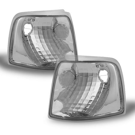 93 97 Ford Ranger Clear Corner Lights Turn Signal Side Lamps Left Right