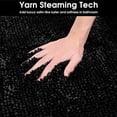 thumbnail image 4 of Black Bathroom Rugs Sets 3 Piece, Butter Chenille Rugs and Mats, Shaggy, Absorbent, Non Slip, Luxury, Shiny, Washable Bath Mat for Bathroom, Shower, 4 of 7