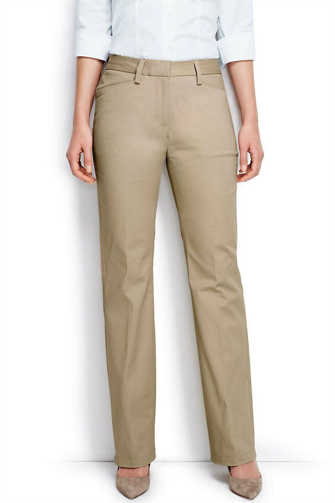 Lands' End Curvy Fit Plain Boot Cut 