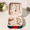 thumbnail image 6 of Woodpecker Travel Portable Square Jewelry Box Organizer for Rings Earrings Necklaces Bracelets Girls Women, 6 of 6