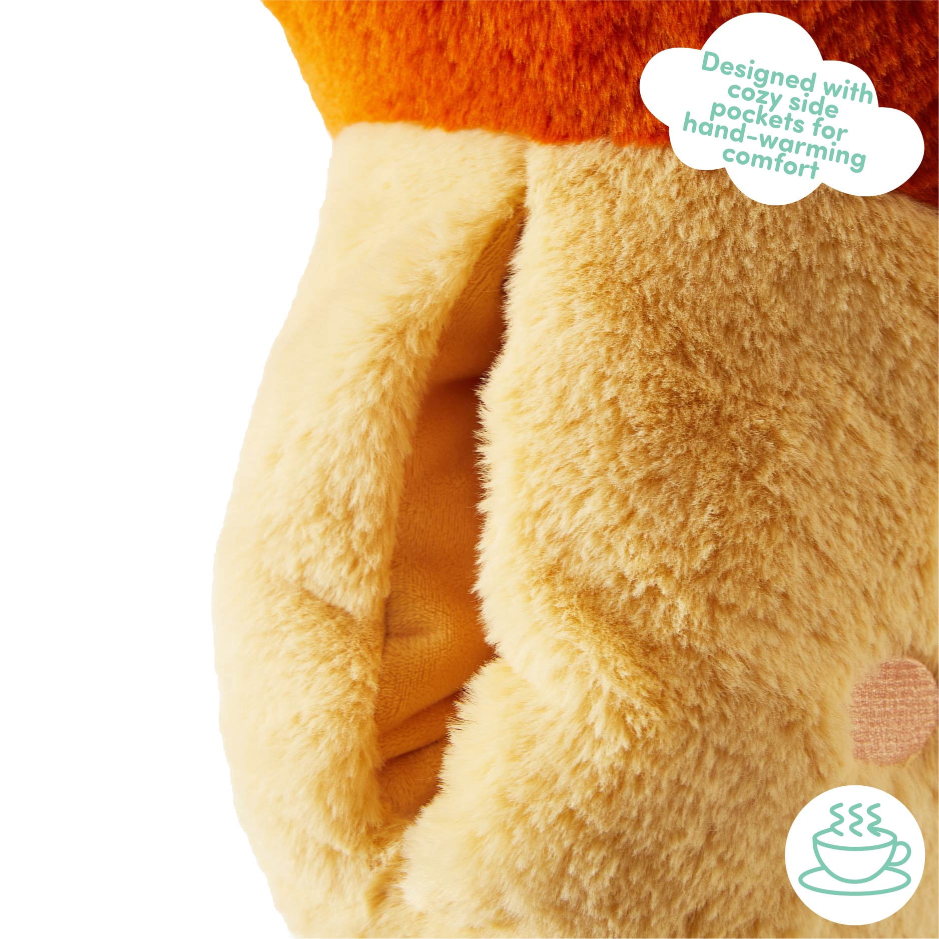 Cuddly Crew Mushroom Hug Buddie Pillow