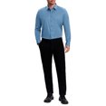 thumbnail image 2 of INSPIRE CHIC Men's Point Collar Long Sleeve Button Down Solid Color Formal Dress Shirts Blue S, 2 of 5