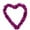 Purple, variant on Pompotops Clearance Sales Valentine's Day Heart Shape Garland Wall Hanging Decoration Party Pendant