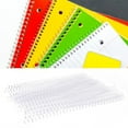 thumbnail image 3 of 20Pcs Plastic Binding Ring, 30 Hole Loose-leaf Plastic Binding Ring Spring Spiral Rings For A4 Paper, 3 of 8