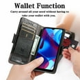 thumbnail image 2 of Ancove for iPhone 14 Wallet Case,Business Stitching Pattern PU Leather [RFID Blocking] Credit Card Slots Kickstand Shockproof Magnetic Flip Cover Case ,Black, 2 of 7