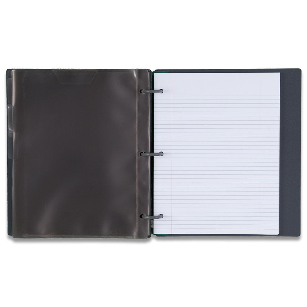 11 1/2 x 10 1/2 x 1 1/4 Notebook and 3 Ring Binder All-in-One 1 Inch Binder with Tabs Blue Five Star Flex Hybrid NoteBinder 72011 