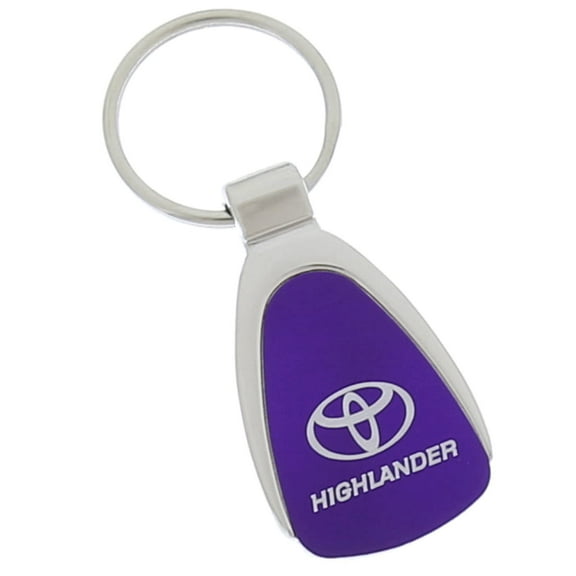 Toyota Highlander Keychain & Keyring - Purple Teardrop