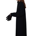 thumbnail image 4 of Lucakuins Vestido Midi Suéter Mujer, Color Sólido Solapa Cuarto Cremallera Manga Larga Punto Midi Vestido, Negro/Gris/Rosa/Albaricoque Lucakuins  moda, 4 of 7
