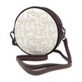thumbnail image 2 of Lsque White Rabbit Pattern Shoulder Bag – Microfiber Leather Crossbody with Detachable Strap & Handle Ring, Waterproof & Durable, Elegant Everyday Carry, 2 of 5