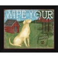 thumbnail image 2 of Paul Brent 14x12 Black Modern Wood Framed Wall Art Titled - Wipe Your Paws, 2 of 6
