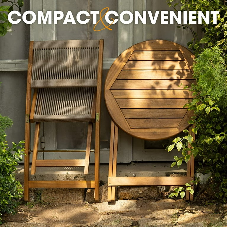 ꙳★*゜♻️ PATIO ꙳★*゜ ZXNYH Heavy Duty 400lbs Capacity Patio Bistro Set 3 Piece