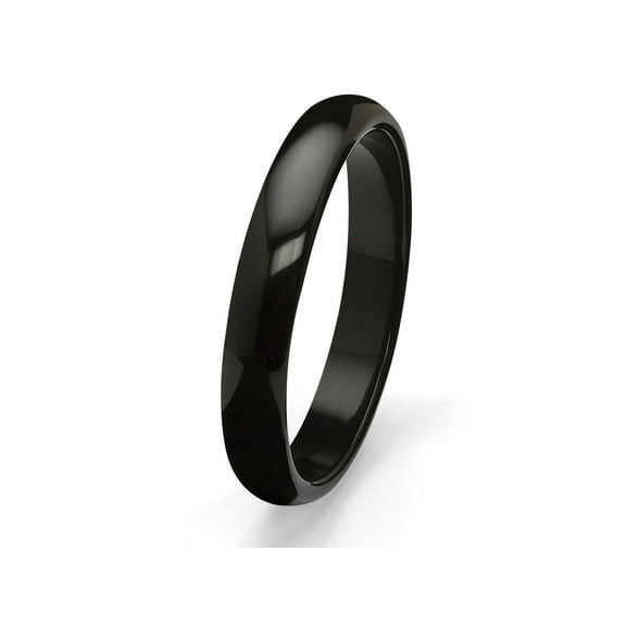 Black Genuine Agate Bangle Bracelet