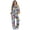 Boho Mandala Butterfly, variant on Colorful Leopard Print Women's 2 Piece Outfits Sweatsuit Set Long Sleeve Pullover Top Drawstring Wide Leg Pants with Pockets Tracksuits Casual Set, Size XS
