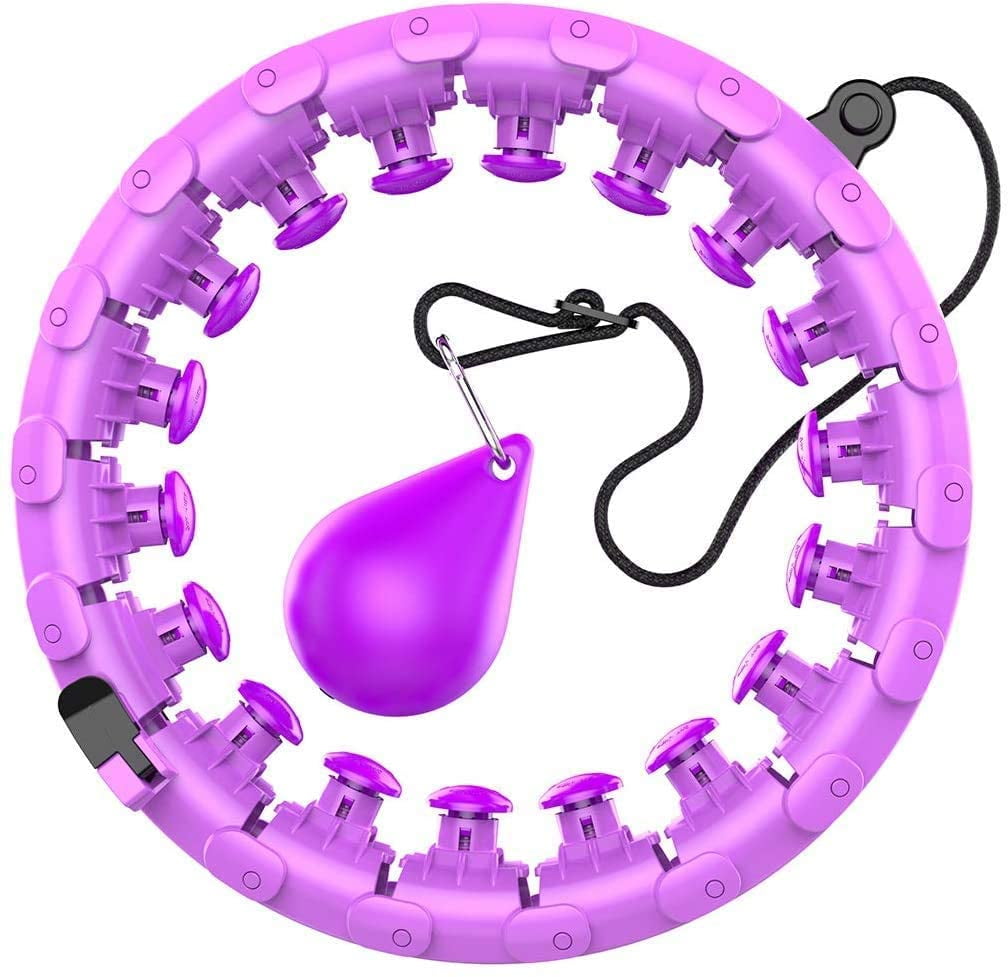Weighted Exercise Hula Hoops for Adults,Beginner Hoop, Hula Hoop Adjustable, Detachable, Hula
