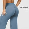 thumbnail image 3 of Workout Gym Leggings for Women Straight Leg Bottoms Wide Leg Casual Sweatpants High Waist Buttery Soft Yoga Pants, 3 of 7