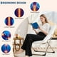 thumbnail image 4 of Yeshouse Rabbit Fur Saucer Chair - plegable cómoda silla de estar con estructura de Metal para niños, adolescentes y adultos, 4 of 8