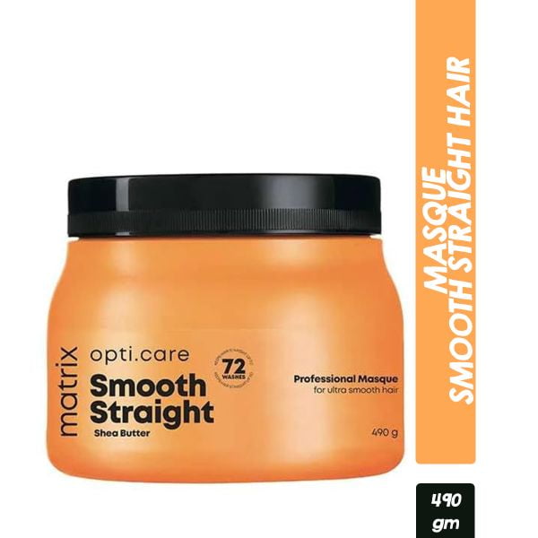 Matrix Opti Care Smooth Straight She butter Hair Masque 490g