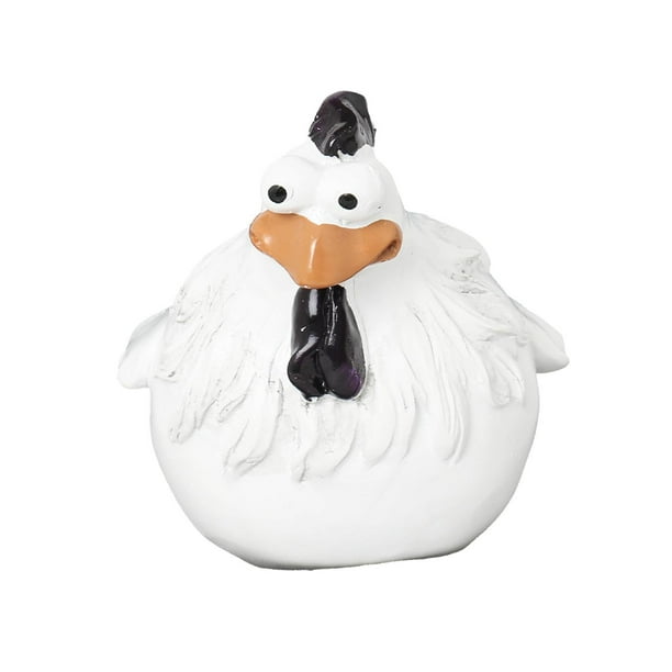 Estatua de pollo Sharpla decoración de valla al aire libre 11cmx12cmx11cm