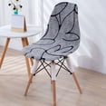 thumbnail image 2 of Dining Chair Cover Mid Century Modern Printed Shell Chair Cover Washable and Removable Armless Chair Cover Stretchable Slipcovers for Home Kitchen Hotel Banquet Dining Room, 2 of 3