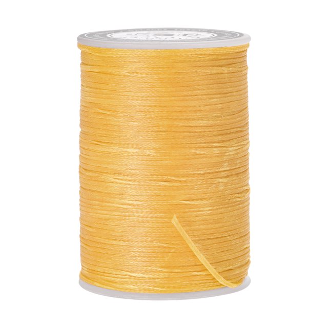 Unique Bargains Amber Polyester Waxed Leather Sewing Thread, 98 Yards