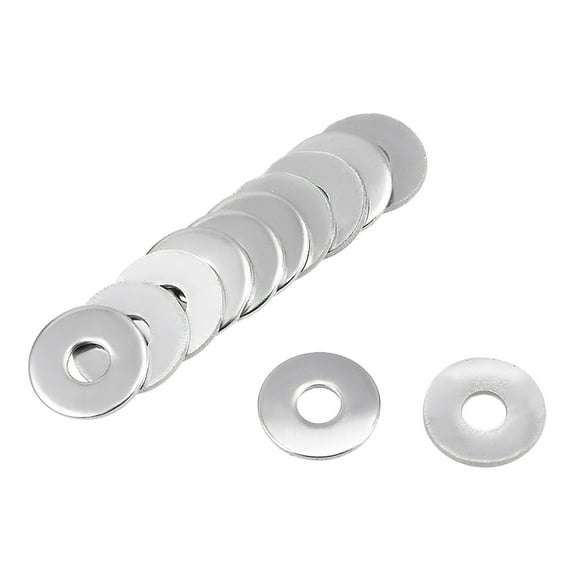 200 Pcs 4mm x 12mm x 1mm 304 Stainless Steel Flat Washer for Screw Bolt
