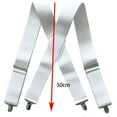 ZAROYEAX Men's Adjustable Suspenders with Elastic Straps Y Back Hiking