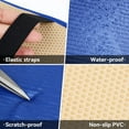 thumbnail image 3 of LAICAIW Car Center Console Pad, Universal Waterproof Car Armrest Seat Box Cover, Car Interior Accessories, Carbon Fiber PU Leather Auto Armrest Cover Protector for Most Vehicle, SUV, Truck, Car (Blu, 3 of 6