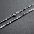 thumbnail image 5 of Colgante de joyería de acero de titanio, cadena a juego de acero inoxidable, cadena O, accesorios de joyería para parejas de hombres, cadena de clavícula, 5 of 5