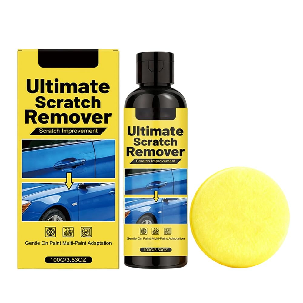 Car Scratch Removal Wax 2026 New Scratch Remover for Vehicles Car Paint Scratch Repair Kit for Deep Scratches Universal Polishing Compound with Sponge