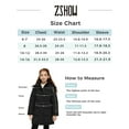 thumbnail image 5 of ZSHOW Girls' Recycled Coat Warm Waterproof Puffer Parka Jacket with Removable Hood Black 10/12, 5 of 9