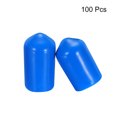 thumbnail image 2 of Uxcell Screw Thread Protectors Rubber End Cap Cover 8.5mm Blue, 2 of 5
