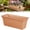 Flower Pot + Tray Brown, variant on Rectangular Plastic Plant Saucer, Heavy Duty Drip Tray for Flower Pots, Leak Proof Tray for Garden Planter Boxes, Balcony Vegetable Planters – Indoor Outdoor Use