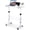 White, variant on KLSMYHOKI Standing Desk Adjustable Height, Mobile Stand Up Desk with Wheels Small Computer Desk Rolling Desk, Portable Laptop Desk Rustic Standing Table Home Office Desks 16"x31.5" Height 27"-43.5"