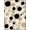 Black Ivory Taupe, Pattern 3, variant on ODIKA 8'x10' Washable Area Rug Non-Slip Chair-Friendly Mat Bulk Abstract Farmhouse Mottled Watercolor Subtle Distressed Edges for Dining Room, Large Office, Lounge