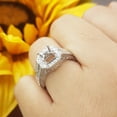 thumbnail image 4 of 1.25 Carat (Ctw) 14k White Gold Round Diamond Ladies Bridal Semi Mount Ring Set (No Center Stone), 4 of 4