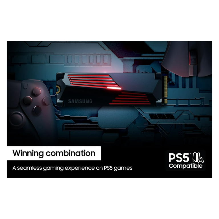 SAMSUNG SSD 990 PRO + Heatsink 2TB, PCIe 4.0, Compatible SAMSUNG SSD 990 PRO + Heatsink 2TB, PCIe 4.0, Compatible