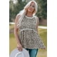 thumbnail image 4 of ABPHQTO Camiseta sin mangas de rayas de leopardo para mujer, 4 of 5
