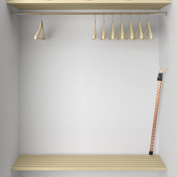 LOLIPPYY 2Ud Varillas Para Colgar Ropa De Aleación De Aluminio Ajustables Y Telescópicas Para Uso En El Hogar