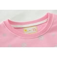 thumbnail image 4 of POPTEM Toddler Girls Sweatshirts Christmas Santa Long Sleeve Shirts Crewneck Tops Pink 2t, 4 of 8